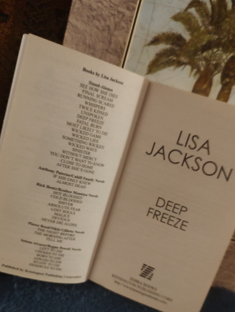 Lisa Jackson "Deep Freeze" Paperback Book - 2005 - Picture 4 of 11